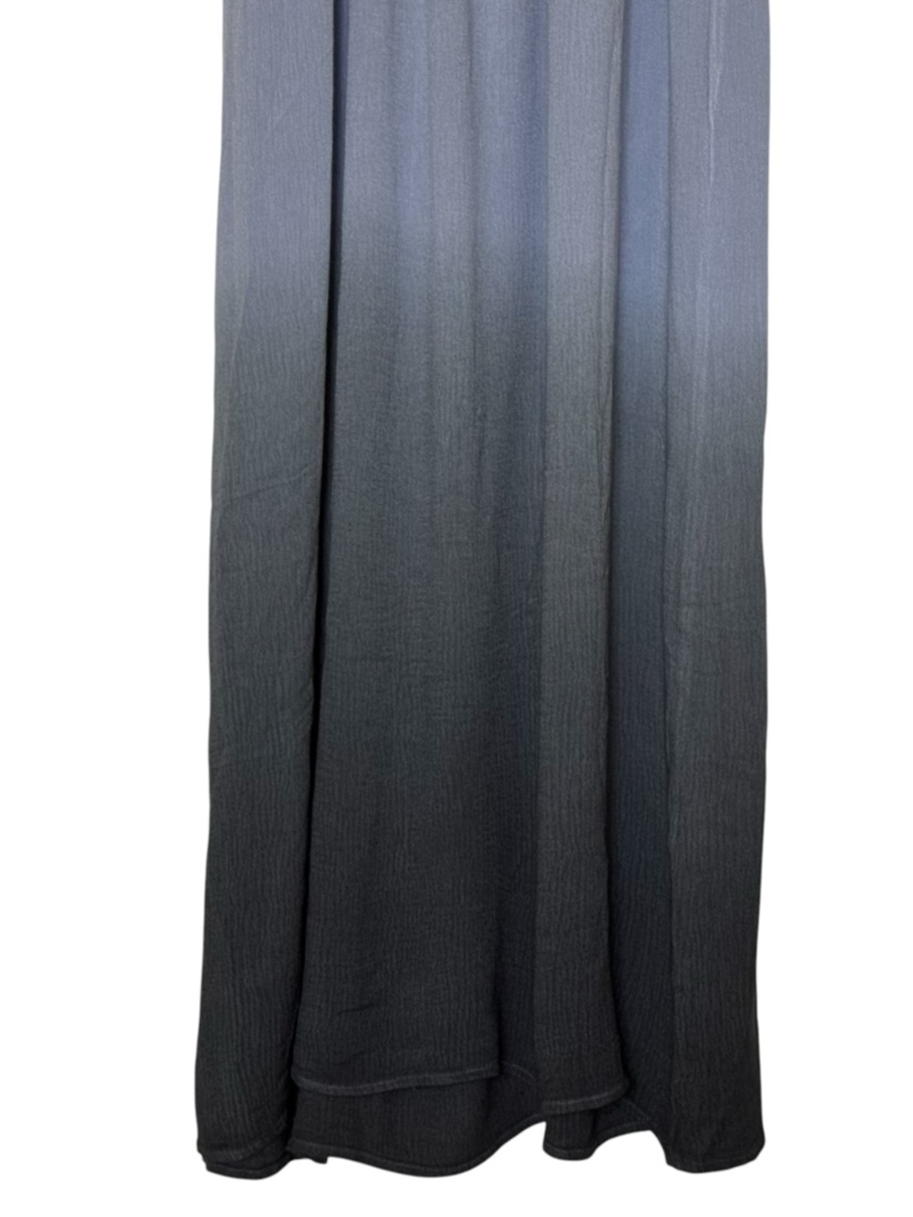 Ombre Blue Charcoal Smocked Waist Boutique Maxi Dress Sizes S New - Picture 4 of 4